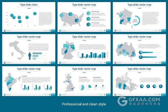 70页高端欧美系列PPT模板11种主题配色 - 顶尖PPT