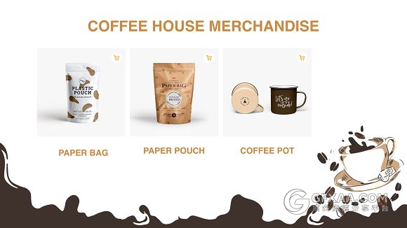 欧美风格咖啡系列keynote模板 - 顶尖PPT