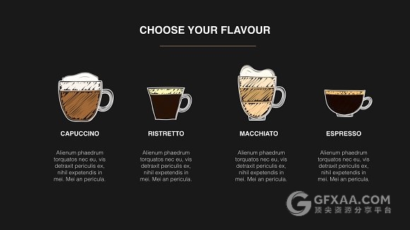 欧美风格咖啡系列keynote模板 - 顶尖PPT