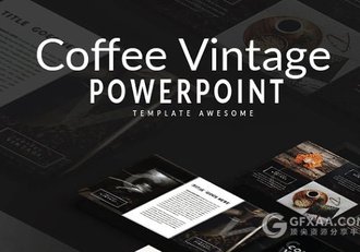 咖啡酿造发展历程多用途PPT模板 - 顶尖PPT