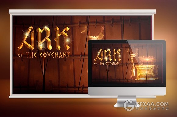 圣人方舟幻灯片模板PSD+JPG格式 - 顶尖PPT