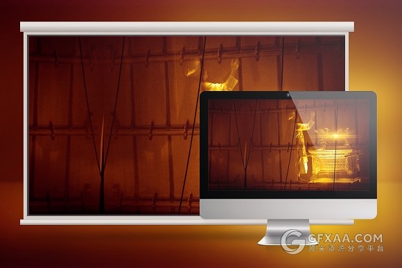 圣人方舟幻灯片模板PSD+JPG格式 - 顶尖PPT