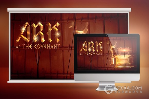 圣人方舟幻灯片模板PSD+JPG格式 - 顶尖PPT