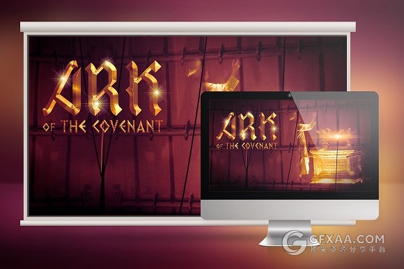 圣人方舟幻灯片模板PSD+JPG格式 - 顶尖PPT