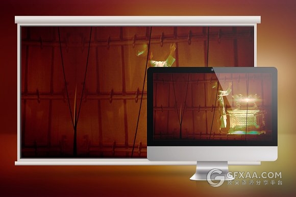 圣人方舟幻灯片模板PSD+JPG格式 - 顶尖PPT