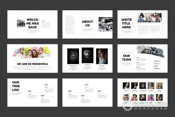 80页简约商务多用途风格keynote模板 - 顶尖PPT