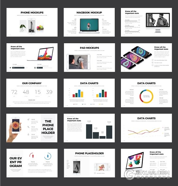 80页简约商务多用途风格keynote模板 - 顶尖PPT