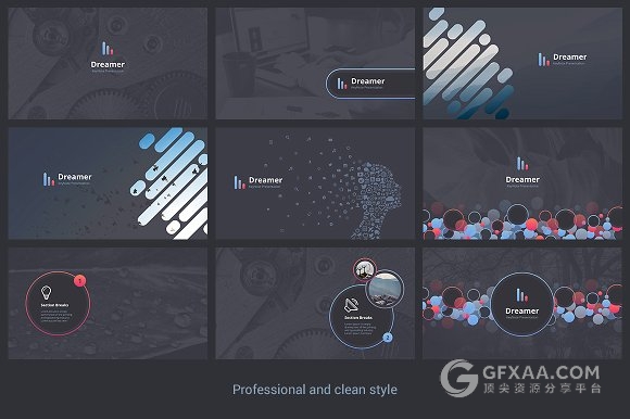 10种配色多种比例规格100多页高端PPT模板 - 顶尖PPT