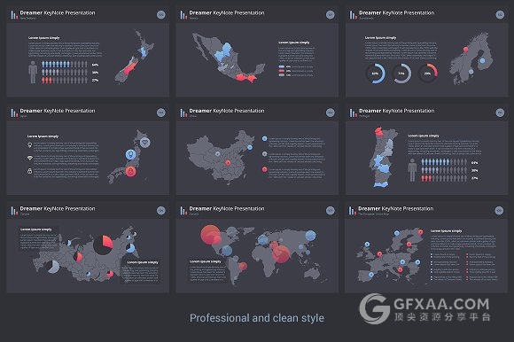 10种配色多种比例规格100多页高端PPT模板 - 顶尖PPT