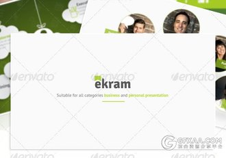 100多页扁平化图形图标商务多用途PPT模板 - 顶尖PPT