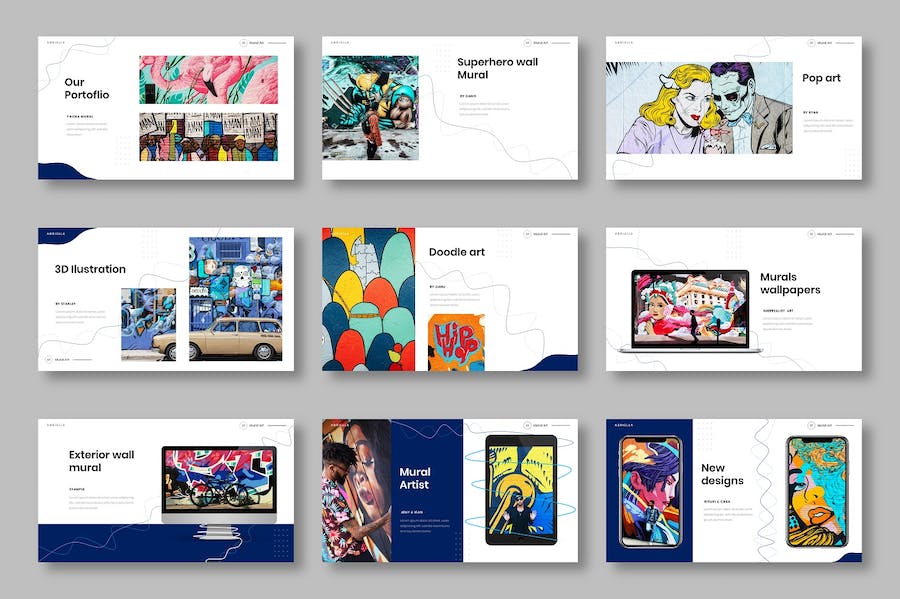 创意设计商务企业视觉展示Keynote模板 - 顶尖PPT