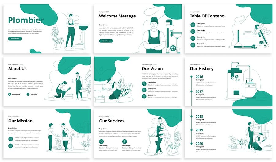 建筑卫浴讲述展示产品工程应用Keynote模板 - 顶尖PPT