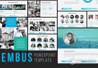 90多页高端渐变色多用途PPT模板20种配色主题 - 顶尖PPT