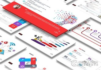 精美商务卡通风格多用途PPT模板 - 顶尖PPT