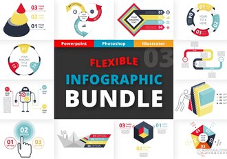 多彩精美PPT逻辑图形图标多种格式 - 顶尖PPT