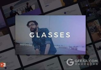 简约艺术摄影图片展示PPT模板 - 顶尖PPT