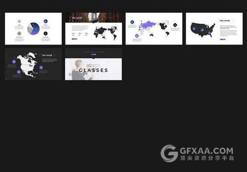 简约艺术摄影图片展示PPT模板 - 顶尖PPT