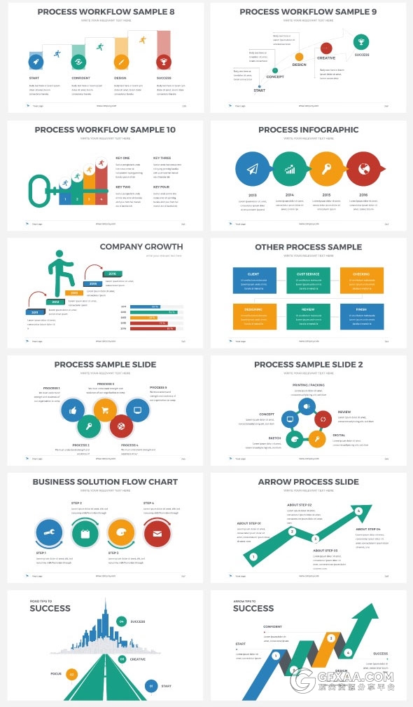 20种配色主题400页企业商务顶尖keynote模板 - 顶尖PPT
