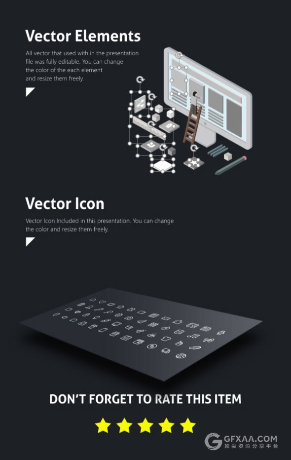 20种配色主题多边形切割创意顶尖PPT模板 - 顶尖PPT