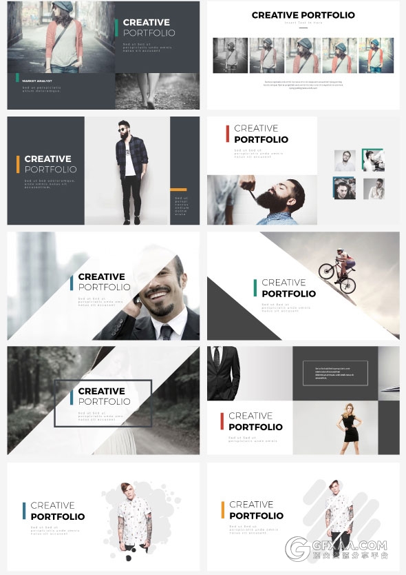 21种配色主题8000多页商务多用途顶尖PPT模板 - 顶尖PPT