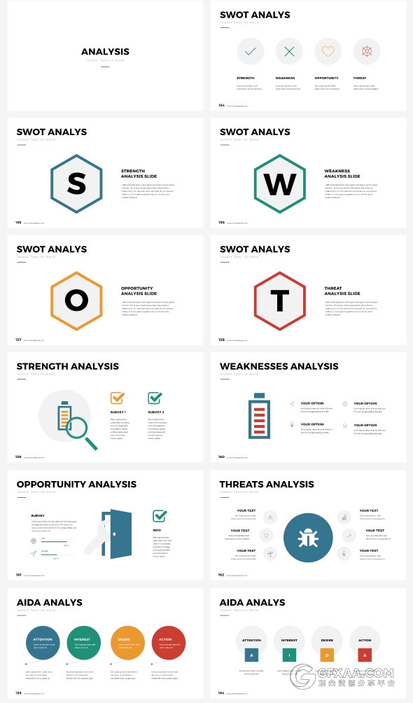 21种配色主题8000多页商务多用途顶尖PPT模板 - 顶尖PPT