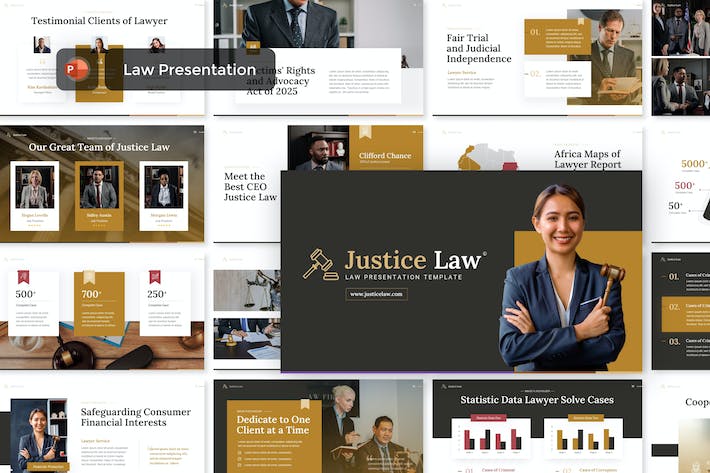 法律司法知识教育宣传PPT模板 - 顶尖PPT