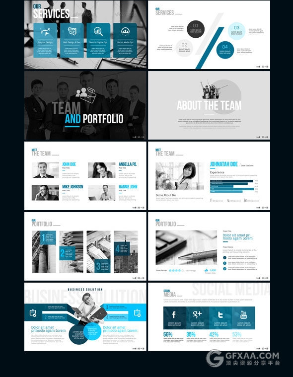 85页高端商务团队通用keynote模板 - 顶尖PPT