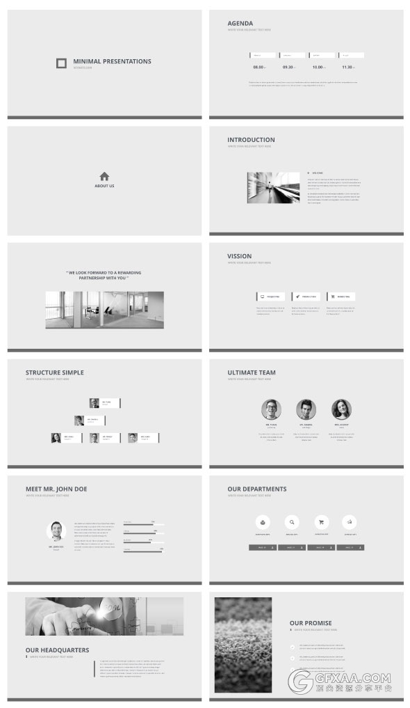20种配色150多页扁平化简约商务顶尖PPT模板 - 顶尖PPT