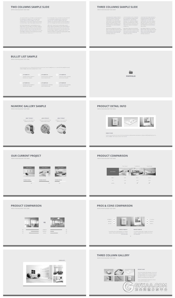 20种配色150多页扁平化简约商务顶尖PPT模板 - 顶尖PPT