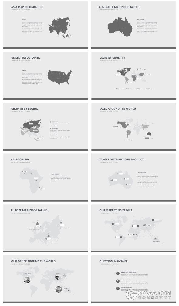 20种配色150多页扁平化简约商务顶尖PPT模板 - 顶尖PPT