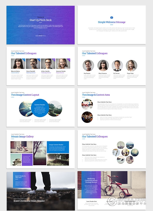 150精美渐变色商务多用途keynote模板 - 顶尖PPT