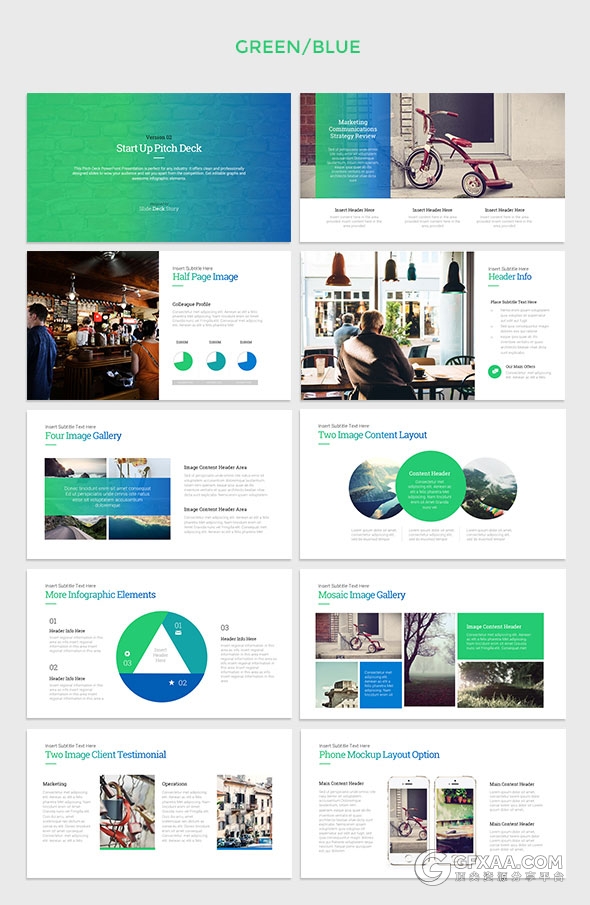 150精美渐变色商务多用途keynote模板 - 顶尖PPT