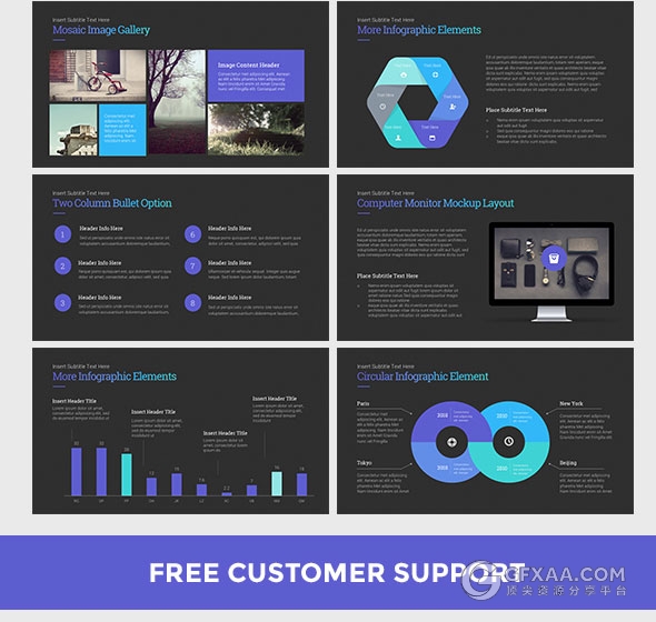 150精美渐变色商务多用途keynote模板 - 顶尖PPT