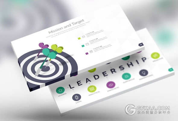 106页精美商务多色设计图形图表顶尖PPT模板 - 顶尖PPT