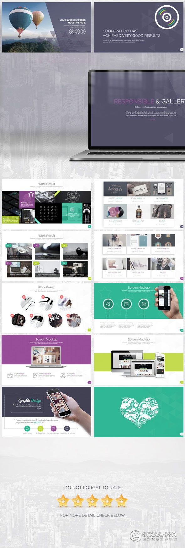 106页精美商务多色设计图形图表顶尖PPT模板 - 顶尖PPT