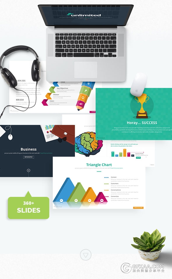 360页大型商务数据图表多用途keynote模板 - 顶尖PPT