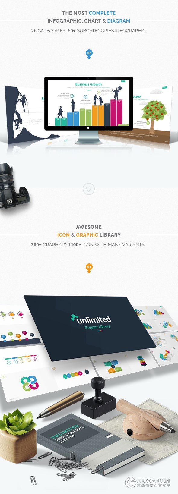 360页大型商务数据图表多用途keynote模板 - 顶尖PPT