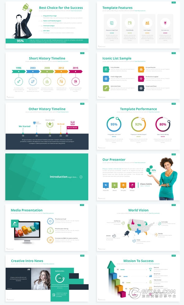 360页大型商务数据图表多用途keynote模板 - 顶尖PPT