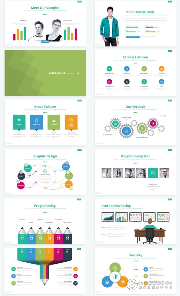 360页大型商务数据图表多用途keynote模板 - 顶尖PPT