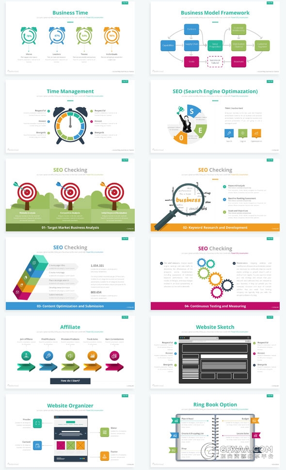 360页大型商务数据图表多用途keynote模板 - 顶尖PPT