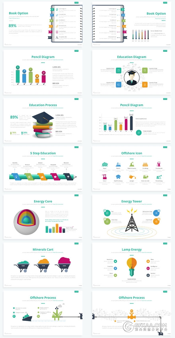 360页大型商务数据图表多用途keynote模板 - 顶尖PPT