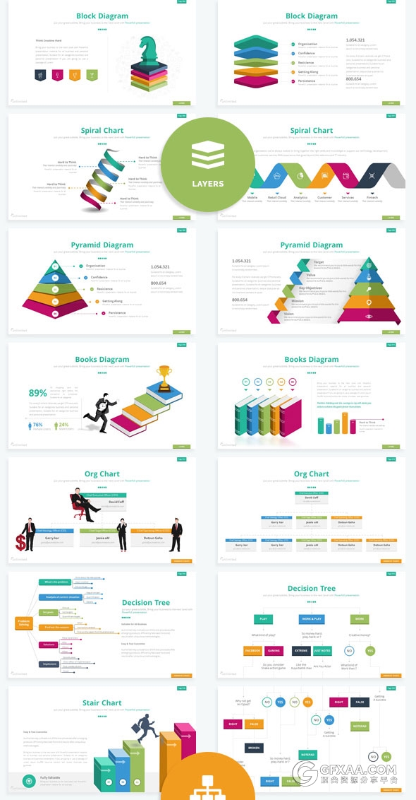 360页大型商务数据图表多用途keynote模板 - 顶尖PPT