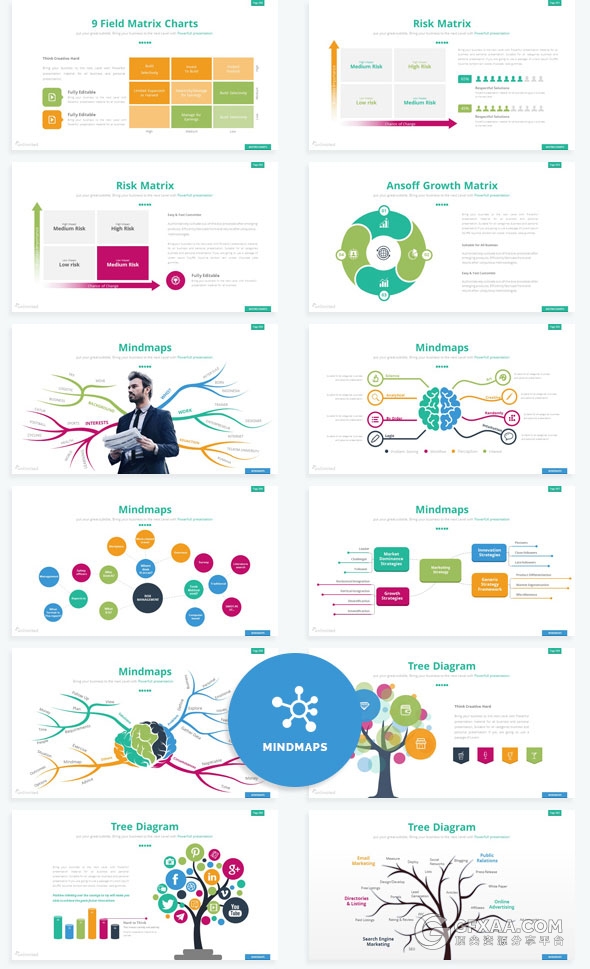 360页大型商务数据图表多用途keynote模板 - 顶尖PPT