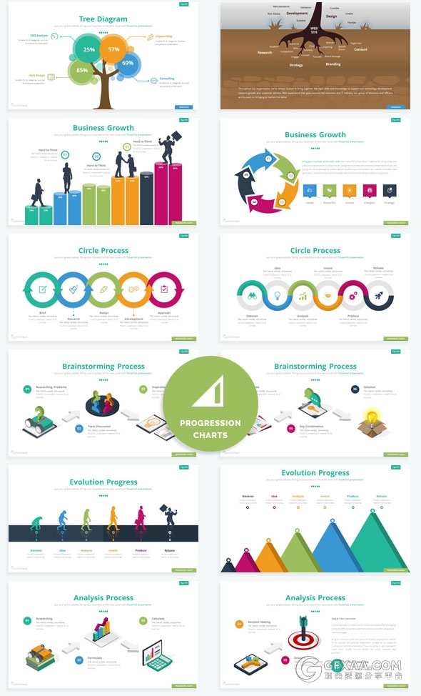 360页大型商务数据图表多用途keynote模板 - 顶尖PPT