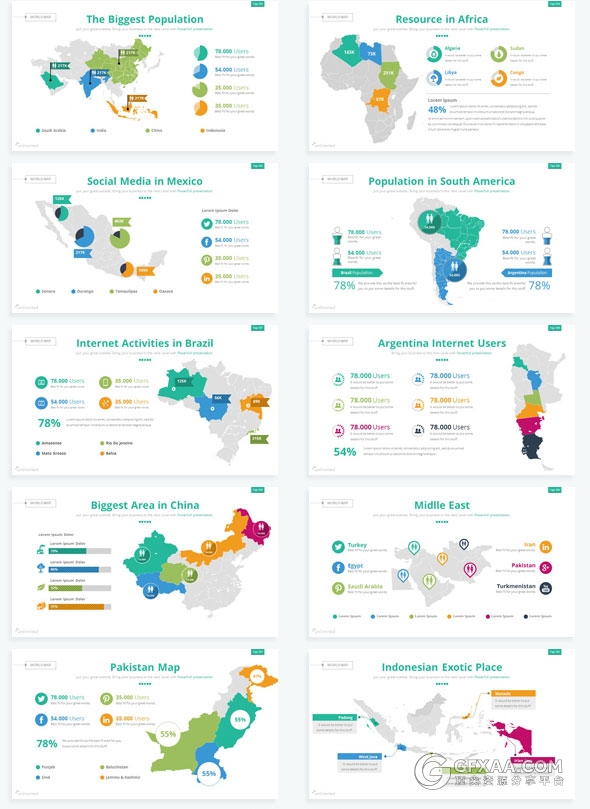 360页大型商务数据图表多用途keynote模板 - 顶尖PPT