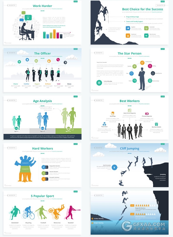 360页大型商务数据图表多用途keynote模板 - 顶尖PPT