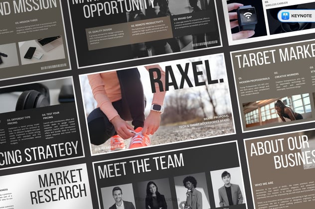 科技产品品牌推介方案产品展示营销Keynote模板 - 顶尖PPT