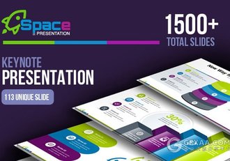 14种配色2000个图标110页欧美商务keynote模板 - 顶尖PPT
