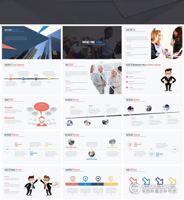 165页企业研究报告业务洽谈合作PPT模板 - 顶尖PPT