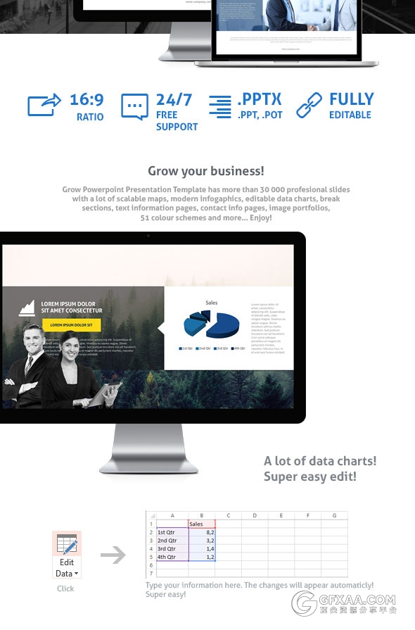 193页投资理财股票分析PPT51种配色主题123个PPT文件 - 顶尖PPT